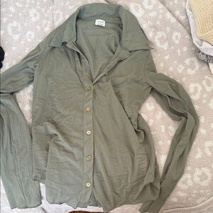 Wilfred Sage Green Button-Down Shirt